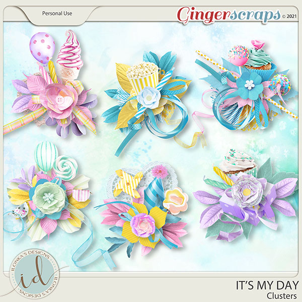 It's My Day Clusters by Ilonka's Designs