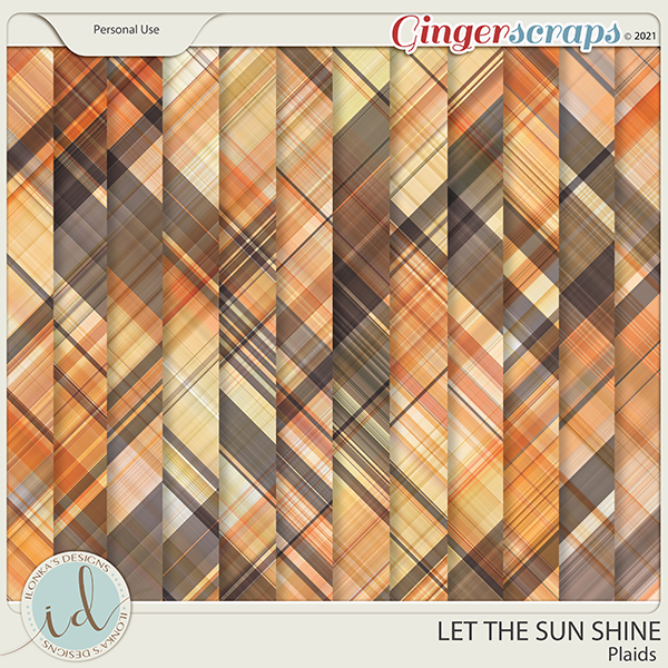 Let The Sun Shine Plaids by Ilonka's Designs