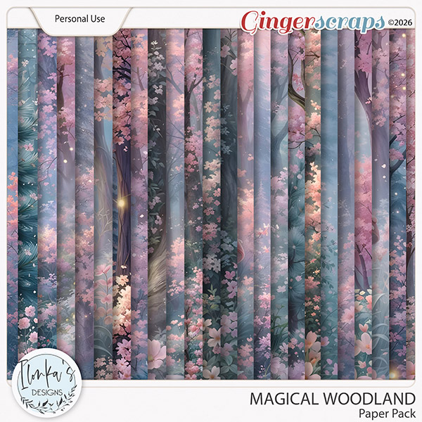 Magical Woodland Paper Pack by Ilonka's Designs
