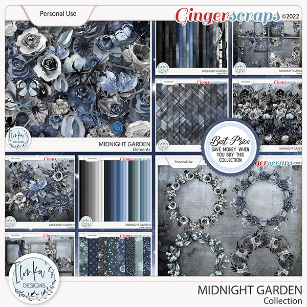 Midnight Garden Collection by Ilonka's Designs