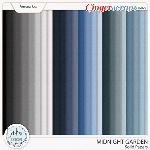 Midnight Garden Solid Papers by Ilonka's Designs