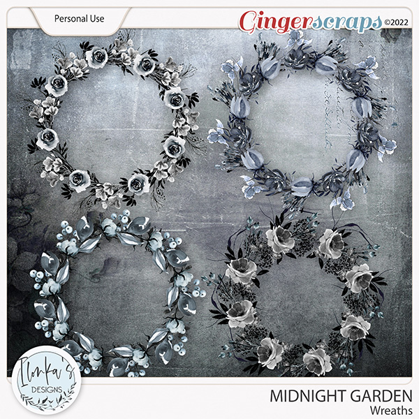 Midnight Garden Wreaths by Ilonka's Designs 