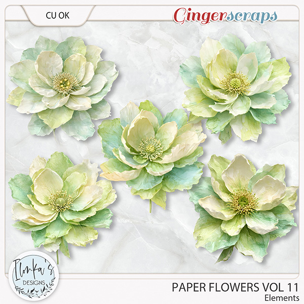 CU Paper Flowers Vol 11 by Ilonka's Designs 