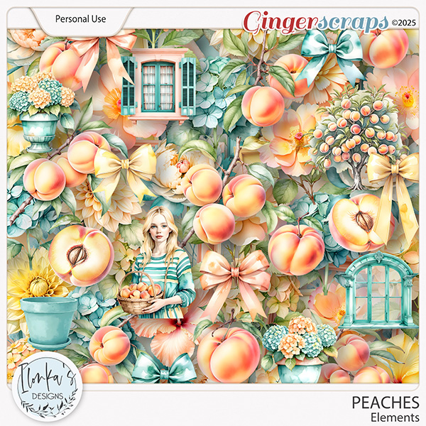 Peaches Elements by Ilonka's Designs 