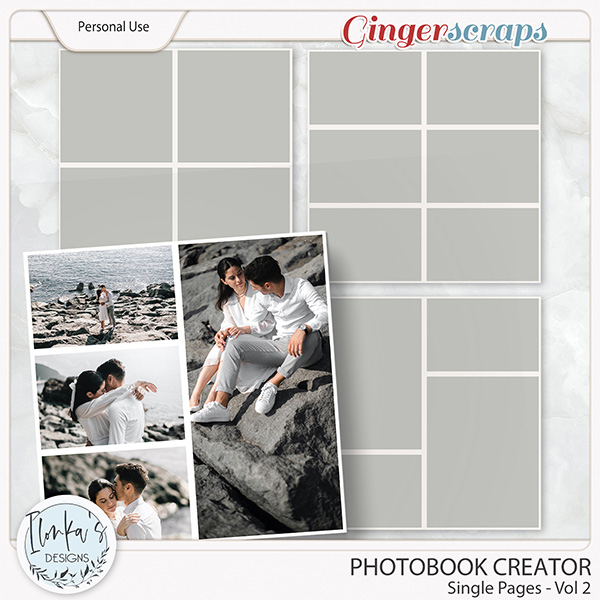 Photobook Creator Single Pages Vol 2 by Ilonka's Designs