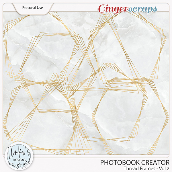 Photobook Creator Thread Frames Vol 2 by Ilonka's Designs