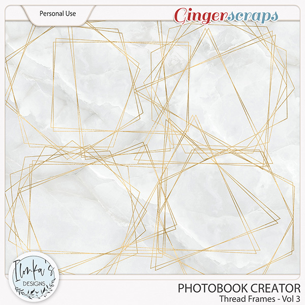 Photobook Creator Thread Frames Vol 3 by Ilonka's Designs