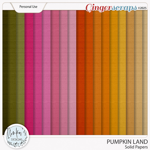 Pumpkin Land Solid Papers by Ilonka's Designs