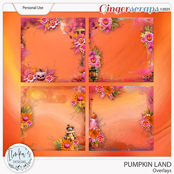 Pumpkin Land Overlays by Ilonka's Designs