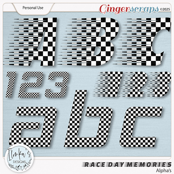 Race Day Memories Alpha's by Ilonka's Designs