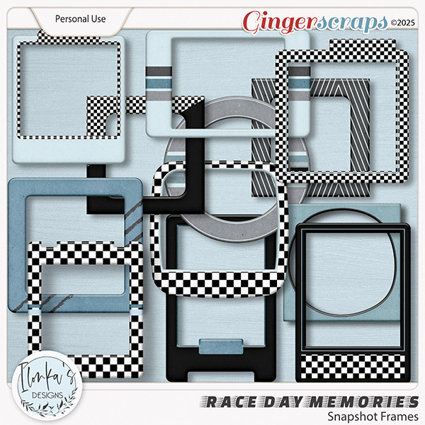 Race Day Memories Snapshot Frames by Ilonka's Designs