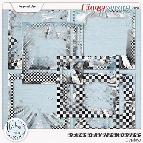 Race Day Memories Overlays by Ilonka's Designs 