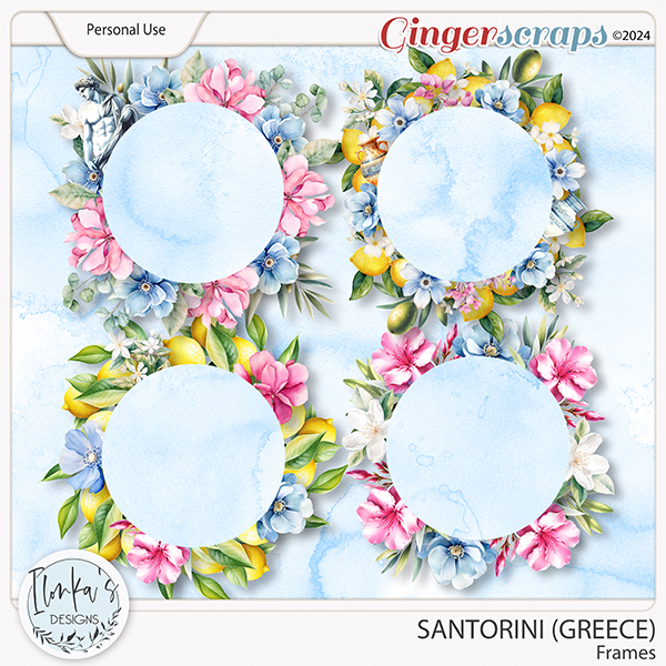 Santorini Frames by Ilonka's Designs