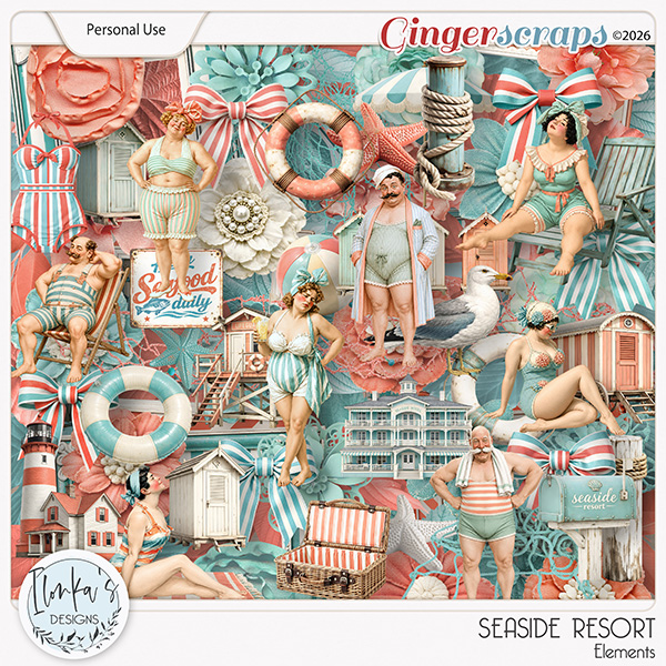 Seaside Resort Elements by Ilonka's Designs 