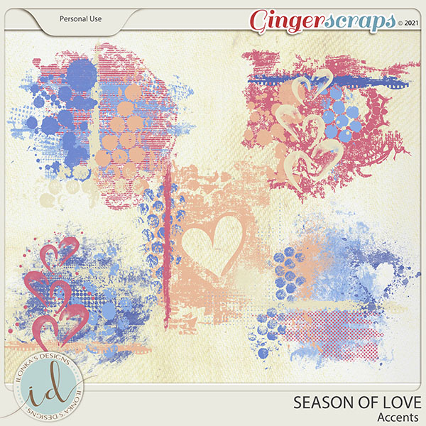 Season Of Love Accents by Ilonka's Designs