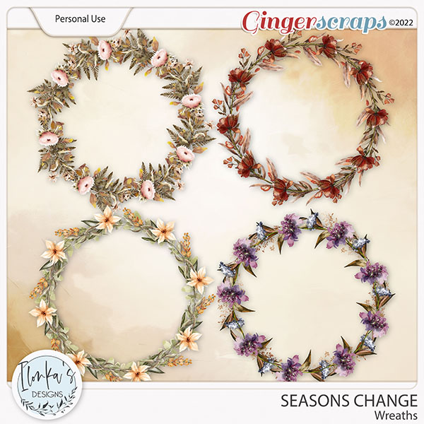 Seasons Change Wreaths by Ilonka's Designs