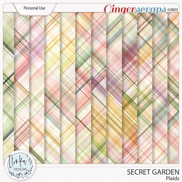 Secret Garden Plaids by Ilonka's Designs