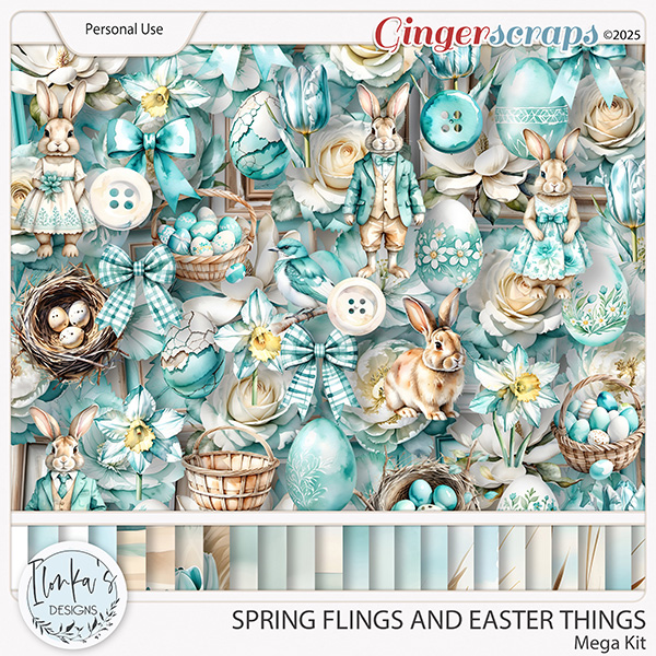 Spring Flings And Easter Things Mega Kit by Ilonka's Designs