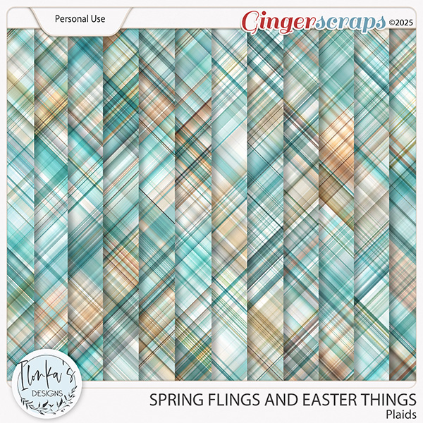 Spring Flings And Easter Things Plaids by Ilonka's Designs
