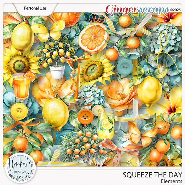 Squeeze The Day Elements by Ilonka's Designs