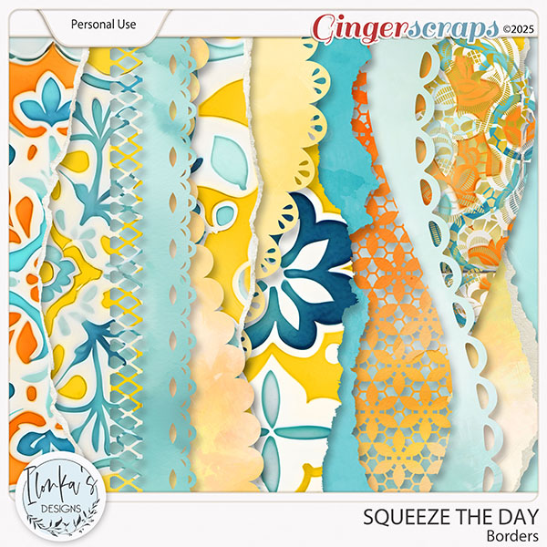 Squeeze The Day borders by Ilonka's Designs
