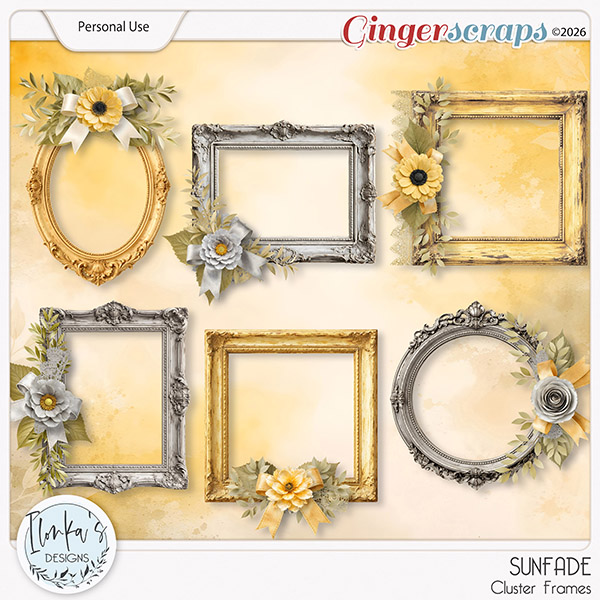 Sunfade Cluster Frames by Ilonka's Designs