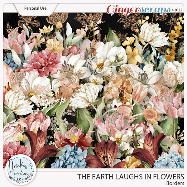 The Earth Laughs In Flowers Borders by Ilonka's Designs