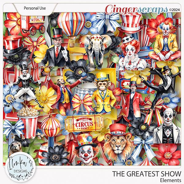 The Greatest Show Elements by Ilonka's Designs