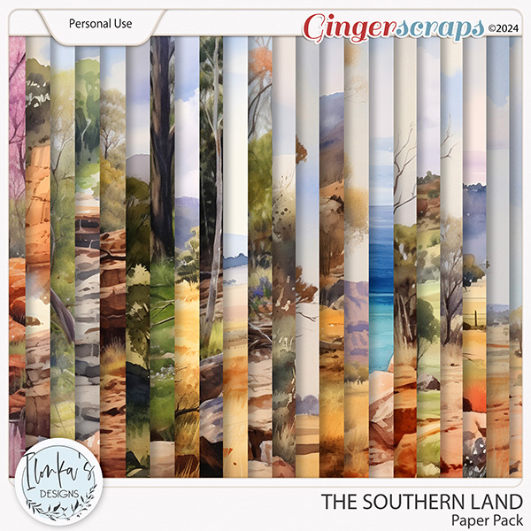 The Southern Land Paper Pack by Ilonka's Designs 