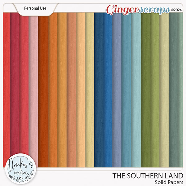 The Southern Land Solid Papers by Ilonka's Designs 