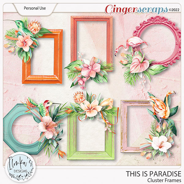 This Is Paradise Cluster Frames by Ilonka's Designs