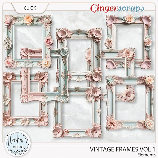 CU Vintage Frames Vol 1 by Ilonka's Designs 