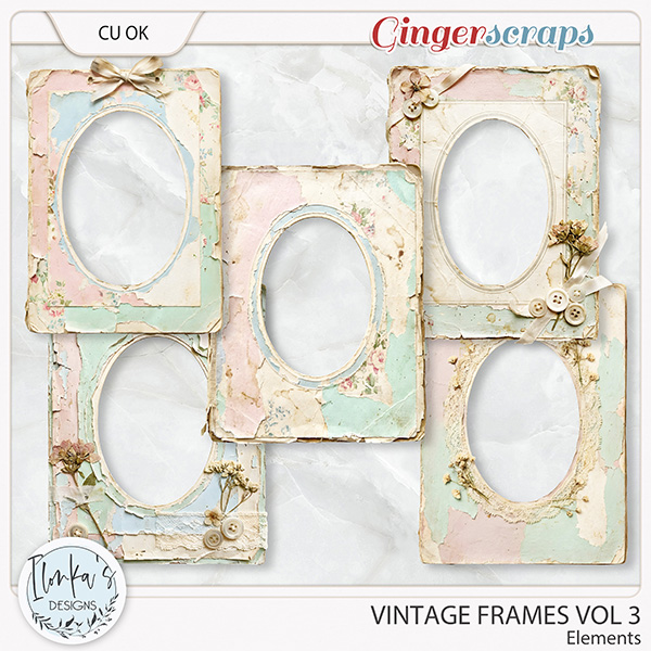 CU Vintage Frames Vol 3 by Ilonka's Designs