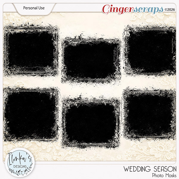 Wedding Season Photo Masks by Ilonka's Designs 