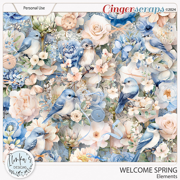 Welcome Spring Elements by Ilonka's Designs