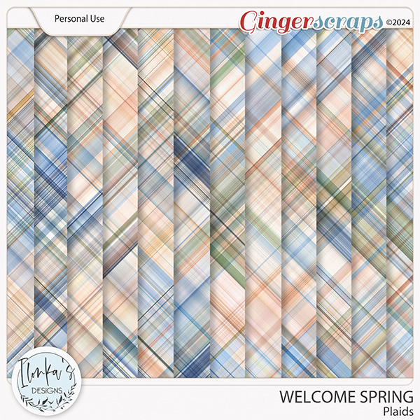 Welcome Spring Plaids by Ilonka's Designs 