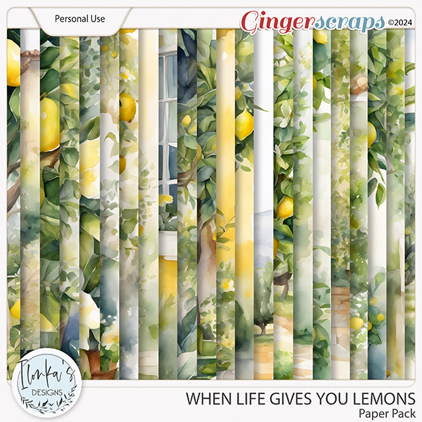 When Life Gives You Lemons Paper Pack by Ilonka's Designs