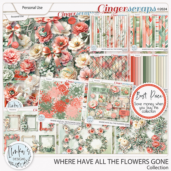Where Have All The Flowers Gone Collection by Ilonka's Designs