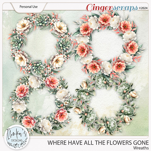 Where Have All The Flowers Gone Wreaths by Ilonka's Designs