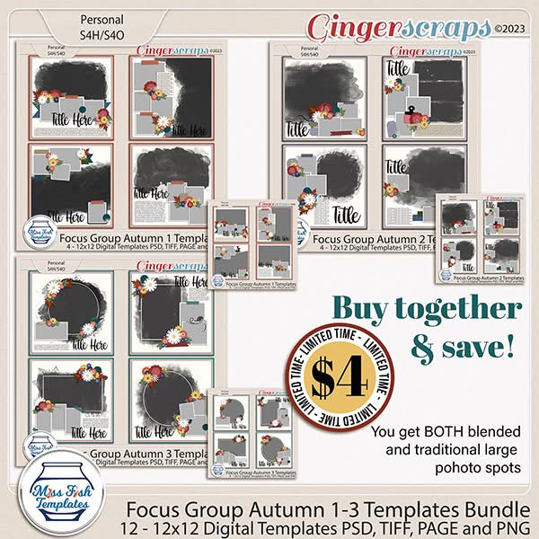 Focus Group Autumn 1-3 Template Bundle by Miss Fish