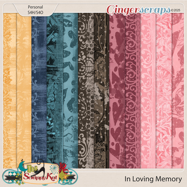 In Loving Memory Distressed Paper Pack by The Scrappy Kat