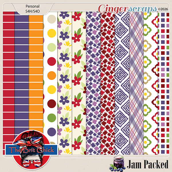 Jam Packed Patterned Papers By The Brit Chick