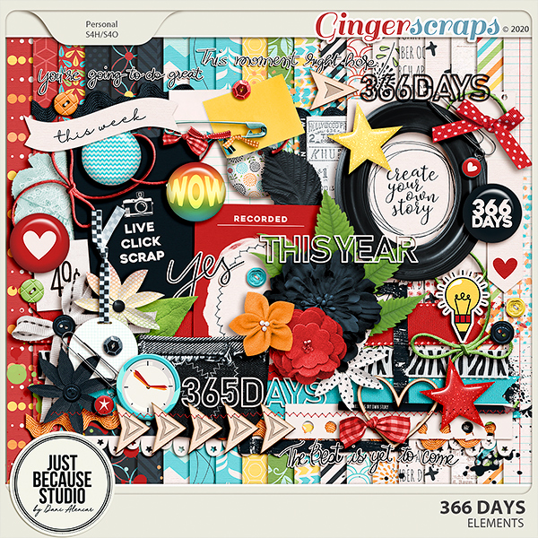 366 Days Page Kit by JB Studio