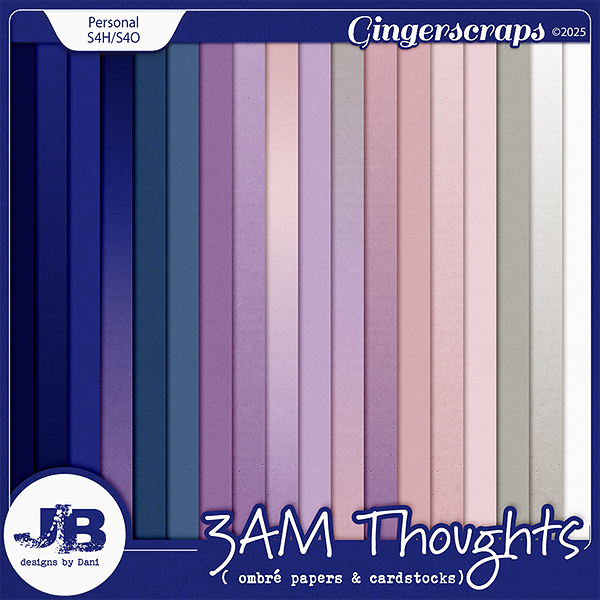 3AM Thoughts Ombré Papers & Cardstocks by JB Studio