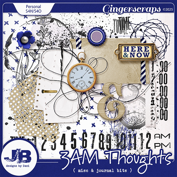 3AM Thoughts Misc & Journal Bits by JB Studio