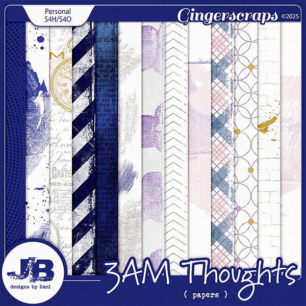 3AM Thoughts Papers by JB Studio
