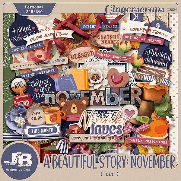 A Beautiful Story: November Kit by JB Studio