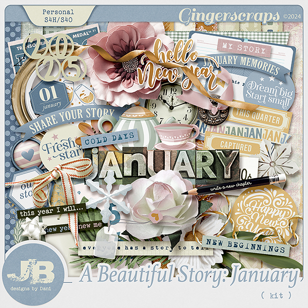 A Beautiful Story: January Kit by JB Studio