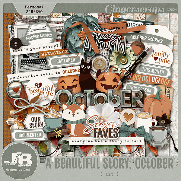 A Beautiful Story: October Kit by JB Studio