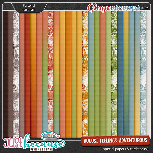 August Feelings: Adventurous Special Papers & Cardstocks by JB Studio